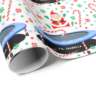 Papel De Regalo Regalo de Navidad de trampolín