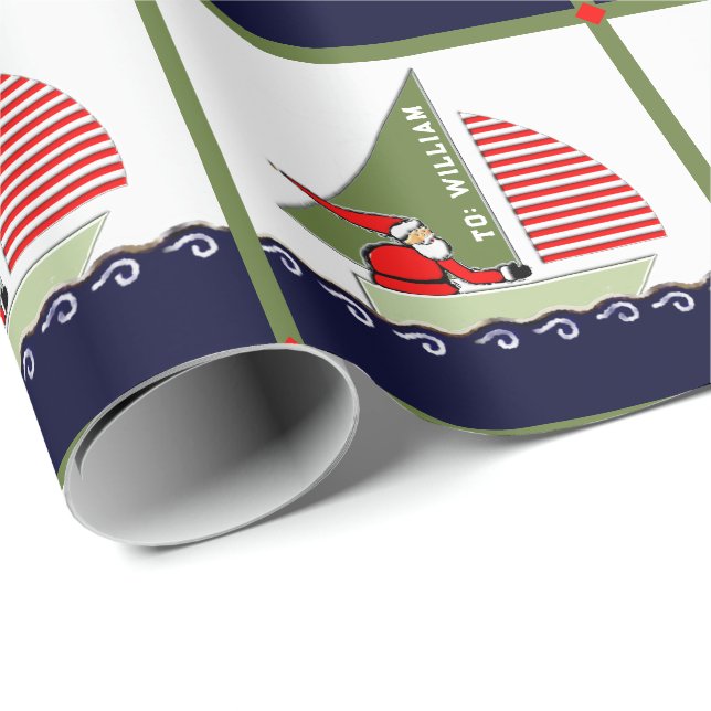 Papel De Regalo Regalo de Navidad de vela (Esquina del rollo)