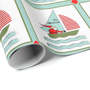 Papel De Regalo Regalo de Navidad de Vela Personalizado