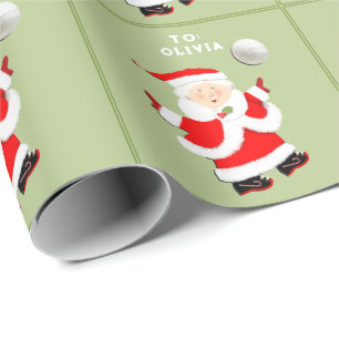 Papel De Regalo Regalo de Navidad de voleibol femenino