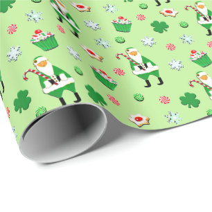 Papel De Regalo Regalo de Navidad irlandés