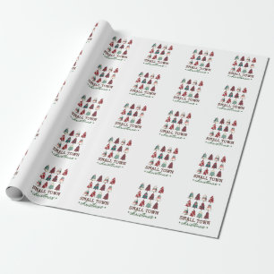 Papel De Regalo Regalo de Navidad Navidades de pueblo pequeño