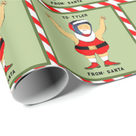 Papel De Regalo Regalo de Navidad para luchador de wrestling