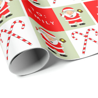 Papel De Regalo Regalo de Navidad para niñas de sóftbol
