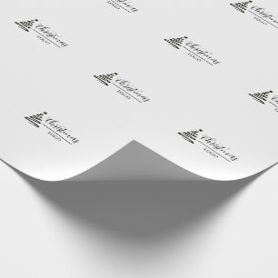 Papel De Regalo Regalo de Navidad Personalizado Camiseta Moderna C