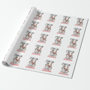 Papel De Regalo Regalo de Navidad Relajándome Con Mis Snowmies
