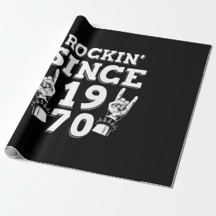 Papel De Regalo Regalo de Navidad   Rockin Desde 1970