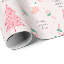 Regalo de Navidad Sobriedad Rosa Pastel