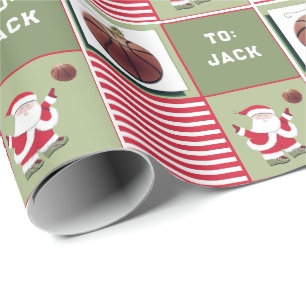 Papel De Regalo Regalo de Navidades de baloncesto