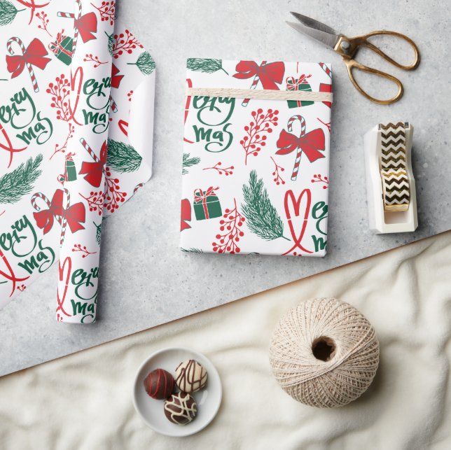 Papel De Regalo Regalo de Navidades de Feliz Navidad (Artesanía)