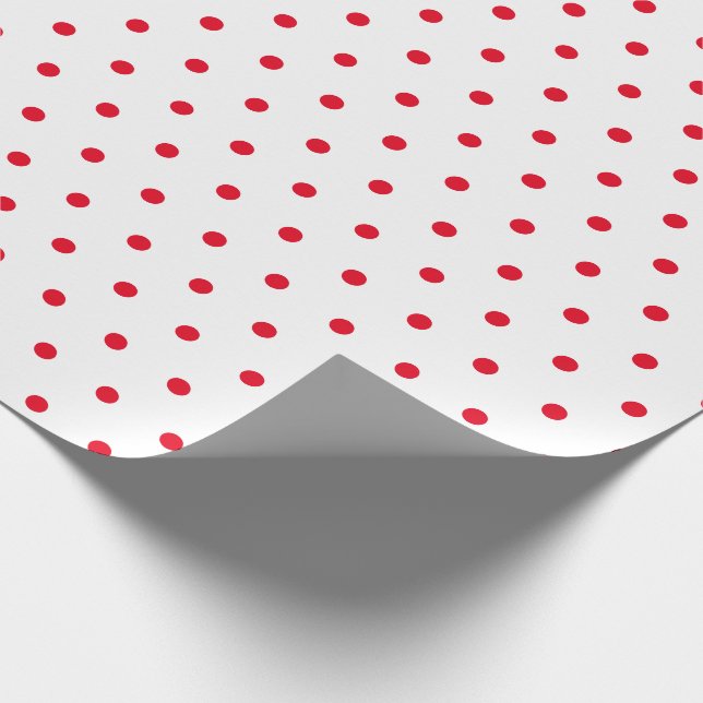 Papel De Regalo Regalo de Navidades de Fiestas de puntos de polka  (Esquina)