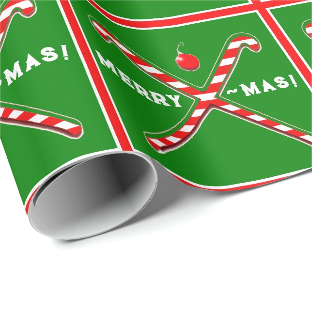 Papel De Regalo Regalo de Navidades de hockey sobre hierba (Esquina del rollo)