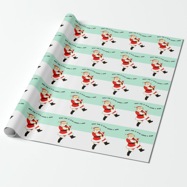 Papel De Regalo Regalo de Navidades de los amantes de la música (Desenrollado)
