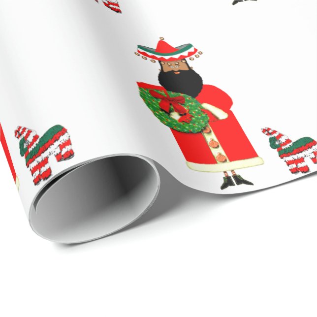 Papel De Regalo Regalo de Navidades de Santa Claus en México (Esquina del rollo)