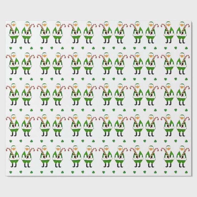 Papel De Regalo Regalo de Navidades irlandeses (Superficie plana)