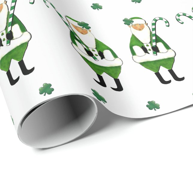 Papel De Regalo Regalo de Navidades irlandeses (Esquina del rollo)