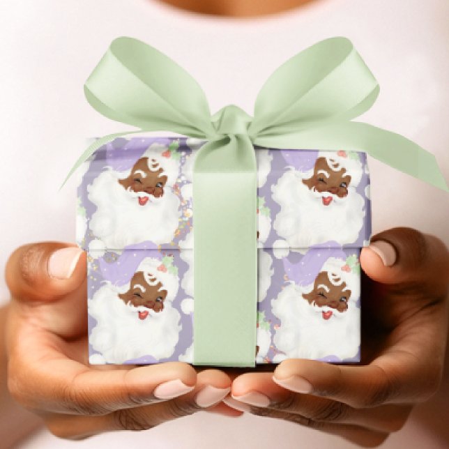 Papel De Regalo Regalo de Navidades negras de invierno morado (Subido por el creador)