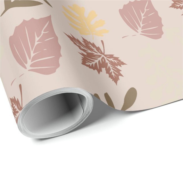 Papel De Regalo Regalo de patrón de otoño (Esquina del rollo)