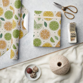 Papel De Regalo Regalo de Rodaja de Cítricos Minimalista