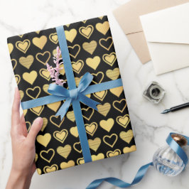 Papel De Regalo Regalo de San Valentín con Corazones de Aciento Do