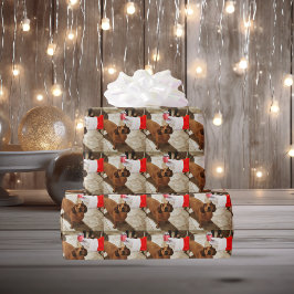 Papel De Regalo Regalo de Santa Claus en la foto personal a mano