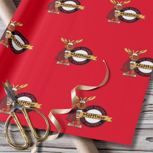 Papel De Regalo Regalo de Santa Special Delivery Custom Name (Subido por el creador)