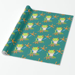 Papel De Regalo Regalo de sapo ondulante