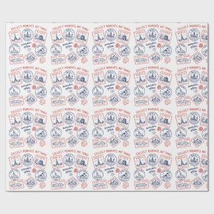 Papel De Regalo Regalo de sello de viaje vintage