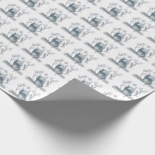 Papel De Regalo Regalo de solsticio de invierno de Purpurina venad