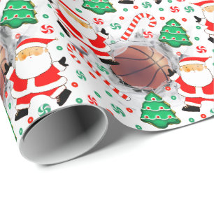 Papel De Regalo Regalo de vacaciones de baloncesto