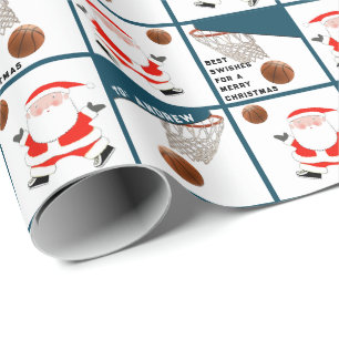 Papel De Regalo Regalo de vacaciones de baloncesto