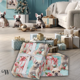 Papel De Regalo Regalo de vacaciones de Bulldog francés Frolic Pas