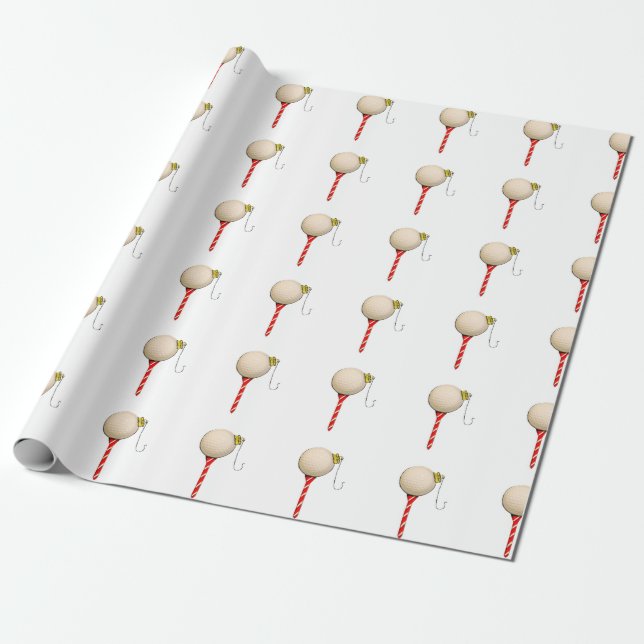 Papel De Regalo Regalo de vacaciones de golf (Desenrollado)
