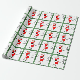 Papel De Regalo Regalo de vacaciones de golf personalizado