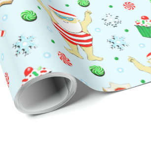Papel De Regalo Regalo de vacaciones de los Navidades de natación