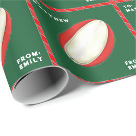 Papel De Regalo Regalo de vacaciones de rugby personalizado