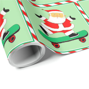 Papel De Regalo Regalo de vacaciones de skateboarding