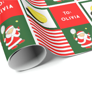 Papel De Regalo Regalo de vacaciones de tenis personalizado