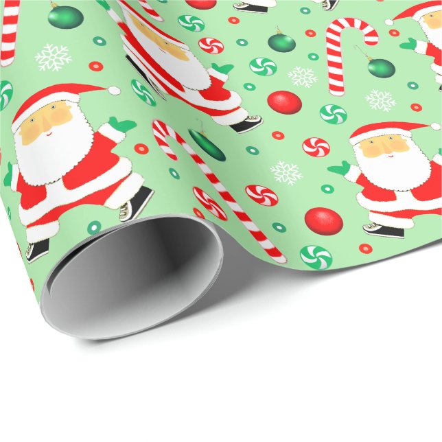 Papel De Regalo Regalo de vacaciones deportivas de Kickball (Esquina del rollo)