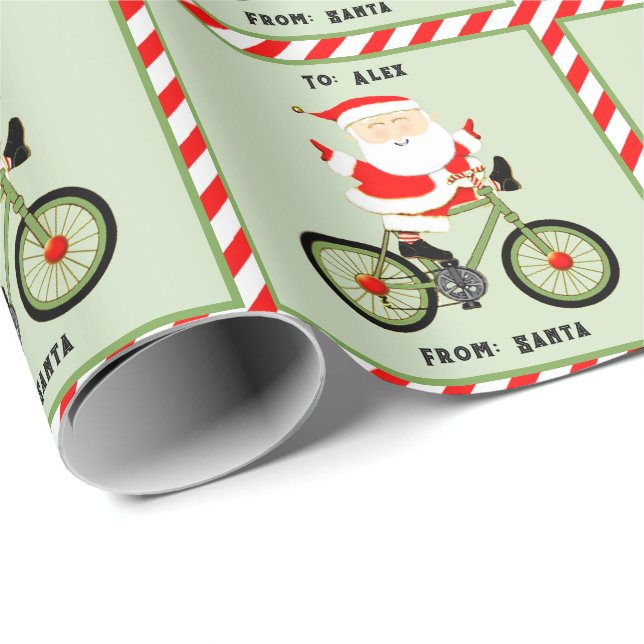 Papel De Regalo Regalo de vacaciones para ciclista (Esquina del rollo)