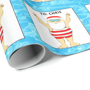 Papel De Regalo Regalo de vacaciones para nadador