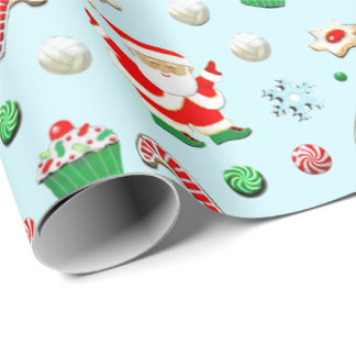 Papel De Regalo Regalo de vacaciones para Navidades de voleibol