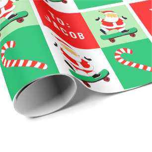 Papel De Regalo Regalo de vacaciones para patinador de skate