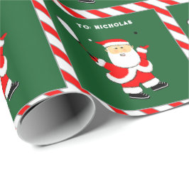 Papel De Regalo Regalo de vacaciones personalizado del jugador de 