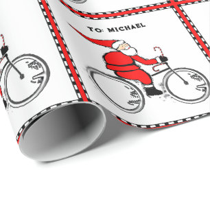Papel De Regalo Regalo de vacaciones personalizado para ciclistas