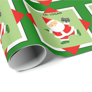 Papel De Regalo Regalo de vacaciones personalizado para jugadores