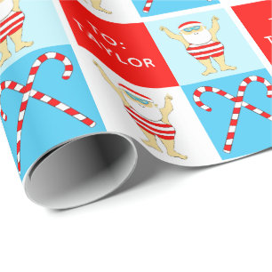 Papel De Regalo Regalo de vacaciones personalizado para nadador