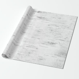 Papel De Regalo Regalo de vacaciones rusticas de Birch Bark