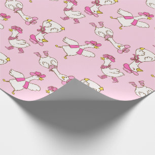 Papel De Regalo Regalo de vaquero y vaquera de ganso tonto