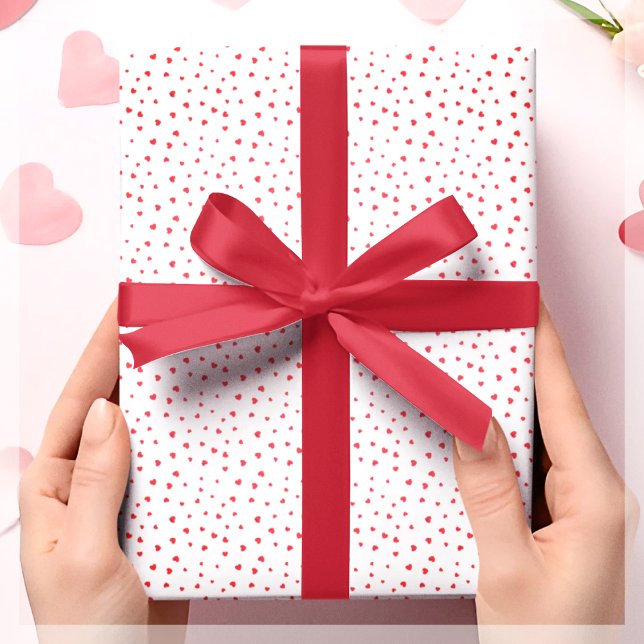Papel De Regalo Regalo del corazón rojo y blanco (Subido por el creador)
